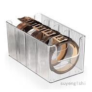 SYL Belt Storage Box Divided Belt Divided Storage Rack For Closet Drawer Tie Belt Display Case Organ