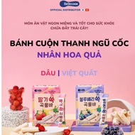 Bánh ngũ cốc ăn dặm cho bé BeBecook dạng thanh cuộn vị trái cây hữu cơ 40gr/gói