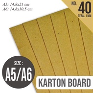 (SHEETS) A5 A6 CARDBOARD BOARD/ HARD COVER No. 40 & NO. 50 THICKNESS 1- 1.5 MM Paper Stationery