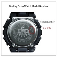 ✗ ❀ ◲ Casio G-shock Original GA-1000 and GA-1100 Red Matte Strap Only