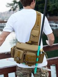 運動旅行戰術包,男士戶外單肩斜挎包,新款高品質防水腰包多功能