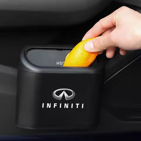 Car Trash Bin Storage Box Hanging Interior Accessories For Infiniti QX55 Q50 FX35 Q30 G37 Q70L QX70 