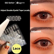 【SG】300pcs Partial Lace Double Eyelid Patch Invisible Natural Double Eyelid Tape Mesh Lace Eyelids I