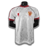 1991 Manchester United away football short sleeved retro jersey