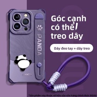 Ốp lưng GGUU cho iPhone 16 Pro Max/17 Pro/17 Pro Max bằng silicon hình gấu trúc