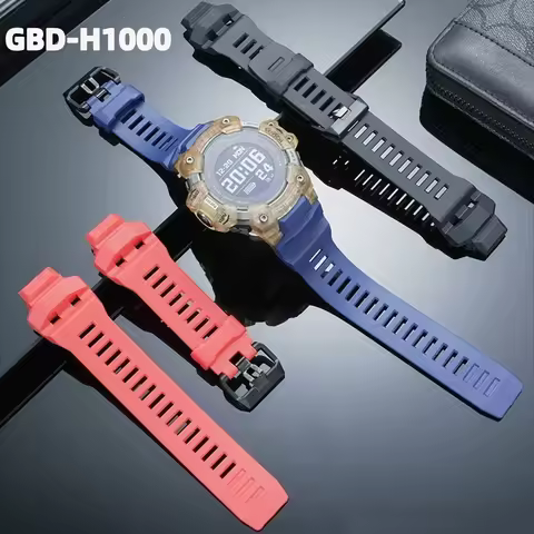 For Casio G-SHOCK Series Rubber Watchband 3475 Cat Man GBD-H1000 GBDH1000 Replacement Silicone Sport