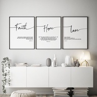 Wall Art Faith Hope Verse Christian Gifts  Canvas Painting Print and Posters Scripture Digital Pictures for Living Room Home Decor