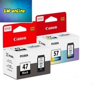 CANON PG47 / CL57 / CL 57S  BLACK INK COLOR INK CARTRIDGE FOR CANON E400 E410 E470