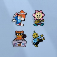 Cartoon PaRappa The Rapper Enamel Pin Game Character Brooch Lapel Badges Backpack Accessories Gifts 