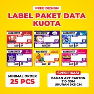 DISPLAY LABEL VOUCHER KUOTA KONTER HIASAN