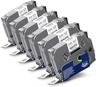 6x Labelwell Compatible Label Tape for Brother TZe 9 mm TZe-221 TZ-221 Tze221 for P-touch PT-H100LB 