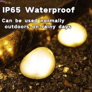 DWELL Solar Stone Lamp, Cobblestone Shaped Auto on/Off LED Solar Light, Landscape Spotlight Waterpro