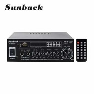 Sunbuck AV-660BT Amplifier 2.0 Channel BT5.0 Audio Home Car Theater Amplifier 110V/220V Support EQ FM SD USB 2 Mic AK370 12V Amp Home Theater 2000W - AV-660BT