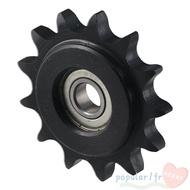 POPULARFR Chain Idler Sprocket, C45 Carbon Steel 13 Tooth Convex Idler Gear, Durable 10mm Bore 1/2" 