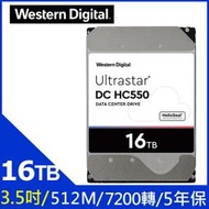 ＊鼎強數位館＊WD【Ultrastar DC HC550】企業級 16TB/7200轉/512MB/3.5吋/5Y