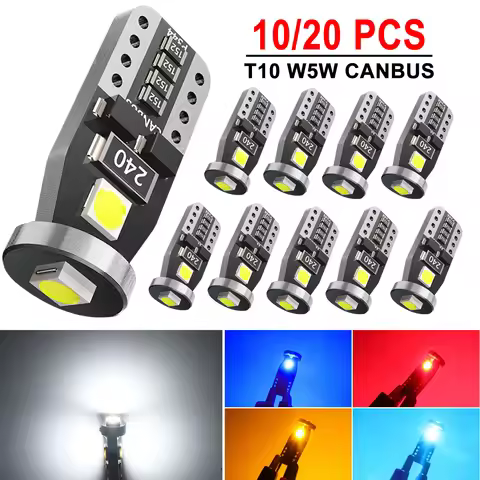2/4/6/8/10 PCS T10 W5W LED Bulbs CANBUS Car Interior Dome Door Maps Trunk License Plate Lights 12V 3