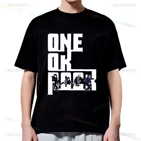 Y2k Rock Band-One Ok Rock-Graphic Printed T Shirt Hip-hop Harajuku Streetwear Shirts ClassicTee Uniq