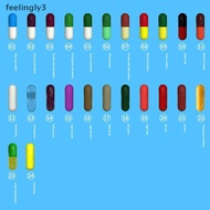 {FEEL} 1000Pcs 0# Empty Vacant Gelatin Capsule Size Gel Medicine Pill Vitamin Capsule బ