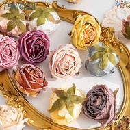 THNICKDV 5PCS Artificial Roses, Retro Wreath Making Bridal Bouquet, Hot Silk Flower Simple Handmade 