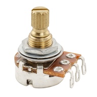 Musiclily Pro B500K Mini Pot Brass Metric Split Short Shaft 6.5mm Linear Taper Potentiometer for Ele