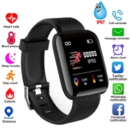 【In stock】 116 Plus Smart Watch Bluetooth Waterproof Sports Watch Smartwatch Heart Rate Monitor Bloo