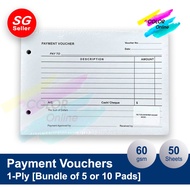 [SG Seller] Payment Vouchers - 50 sheets [Ready Stocks]
