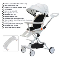 Mmflight Kereta Dorong Bayi Stroller Baby 2 Arah Lipat Traveling Cabin Size