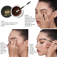 Eyebrow Cream Gel Makeup With Brush, Eyebrow Powder Long Lasting Waterproof Eyebrow Pomade Gel