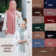 Pashmina Jersey Oval Husna| Premium Oval Jersey Pashmina| Hijab Husna| Pashmina Husna| Pashmina Jers