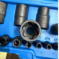 15pcs External Torx Plus Socket Set EP4 EP5 EP6 EP7 EP8 EP10 EP11 EP12 EP14 EP16 EP18 EP20 EP22 EP24