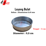 Loyang Bulat Mini Ukuran 95 CM TINGGI 3 CM ALUMUNIUM TEBAL/Loyang bulat lapis mini/Loyang kue ulang