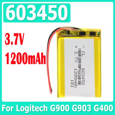 603450 3.7V 1200mAh Li-ion Polyme Battery for GPS Mp5 DVR GPS Replace Corsair Void PRO RGB Hs70 PRO 