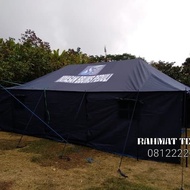 tenda komando PMI 4x6M bahan koldura guci nga melekat bekas lipatan