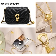 HP Leather Sling Bag WalletWanita Women's Chain Luxury Mini Bag FT81 18.5 x 6.5 x 13 cm