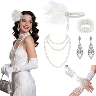 1920s Amazing Gatesby Masquerade Party Set Accessories Lady Dress Accessories cosplay