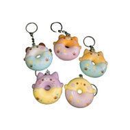 GANTUNGAN SQUISHY DONUT KEYCHAIN - SQUISHY HANGER - FOOD SQUISHY HANGER - SQUISHY VARIOUS FOOD SHAPE