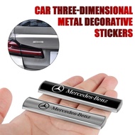 3D Metal Car Emblem Tail Trunk Side Body Stickers Auto Refit Accessories For Mercedes Benz AMG CLK C