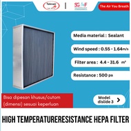 High Teperature HEPA Filter-Penyaring Udara Ruangan dan Filter Cabinet