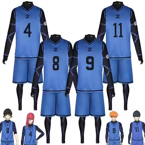 Isagi Yoichi Nagi Chigiri Rensuke Kunigami Bachira Megur Jumpsuit Football Club Sportswear Wig Blue 