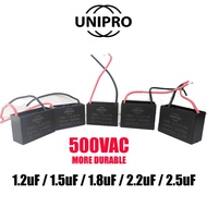 Unipro Fan Heavy Duty Capacitor 500 VAC 1.5uF 1.8uF 2.2uF 2uF 2.5uF 500v 500vac