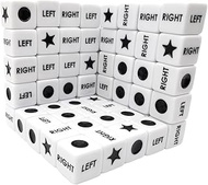 50 Pieces Left Right Center Dice Only 50 Dices Left Right Center Dice Game Prime Dice Only,16mm Stan