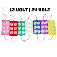 Lampu LED 6 mata (2x3) 12 - 24 volt LED 6 mata 24 volt lampu kolong
