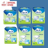 DR P Value Adult Diaper Pants & Tape (M 10s / L 9s / XL 8s)