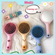 Hair comb with mirror, massage hair detangling comb (F3D) (wholesale)..