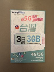 台灣sim卡3日3GB Taiwan SIM Card