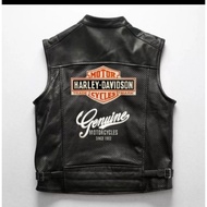 Harley davidson Leather Vest, Men's Vest, Genuine Leather Vest