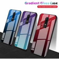 OnePlus 6 6T 7 7 8 9 10 Pro Gradient Tempered Glass Case Cover