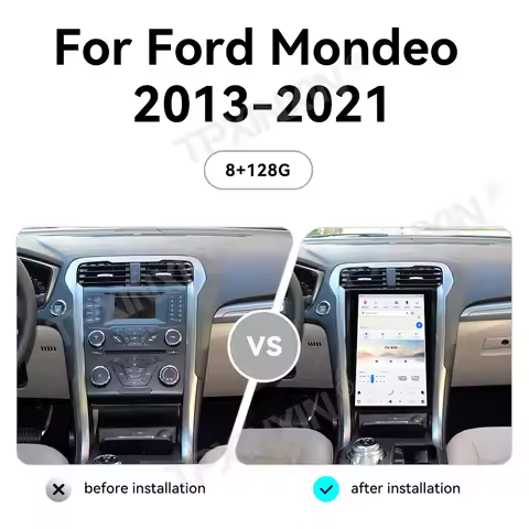 13.6 '' Car Radio Carplay For Ford Mondeo Fusion MK5 MK6 2013-2021 SYNC1 SYNC2 SYNC3 Android 13 Mult
