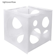 [lightoverflow] 11 Holes Balloon Sizer Box PP Square Balloon Measurement Tool For Balloon Arches [SG