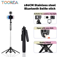180cm 4-leg Bluetooth Selfie Stick Tripod Stainless steel B17 Tripod HP DSLR Camera GoPro Tripod Blu